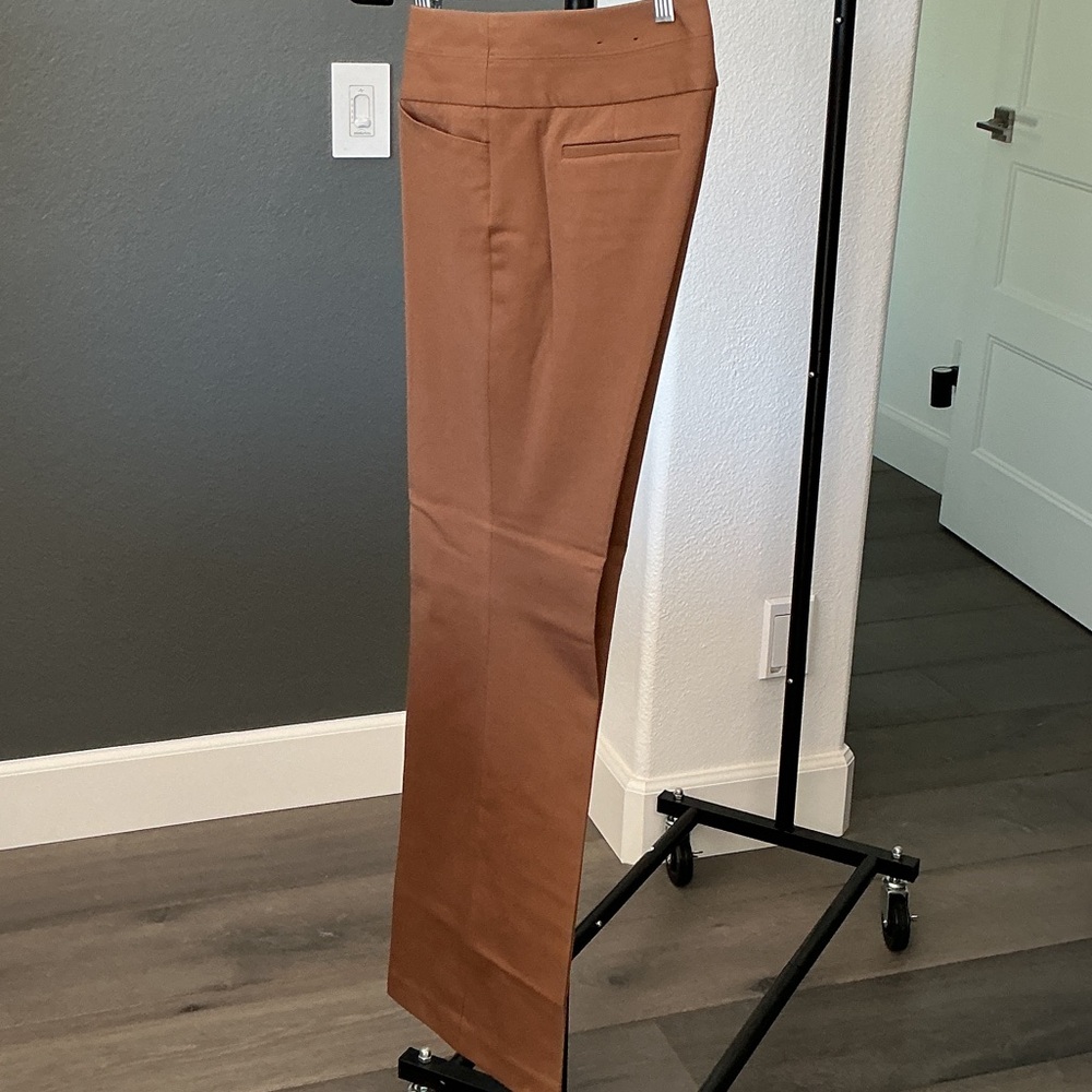 Express Editor Caramel Brown Slacks NWOT 0